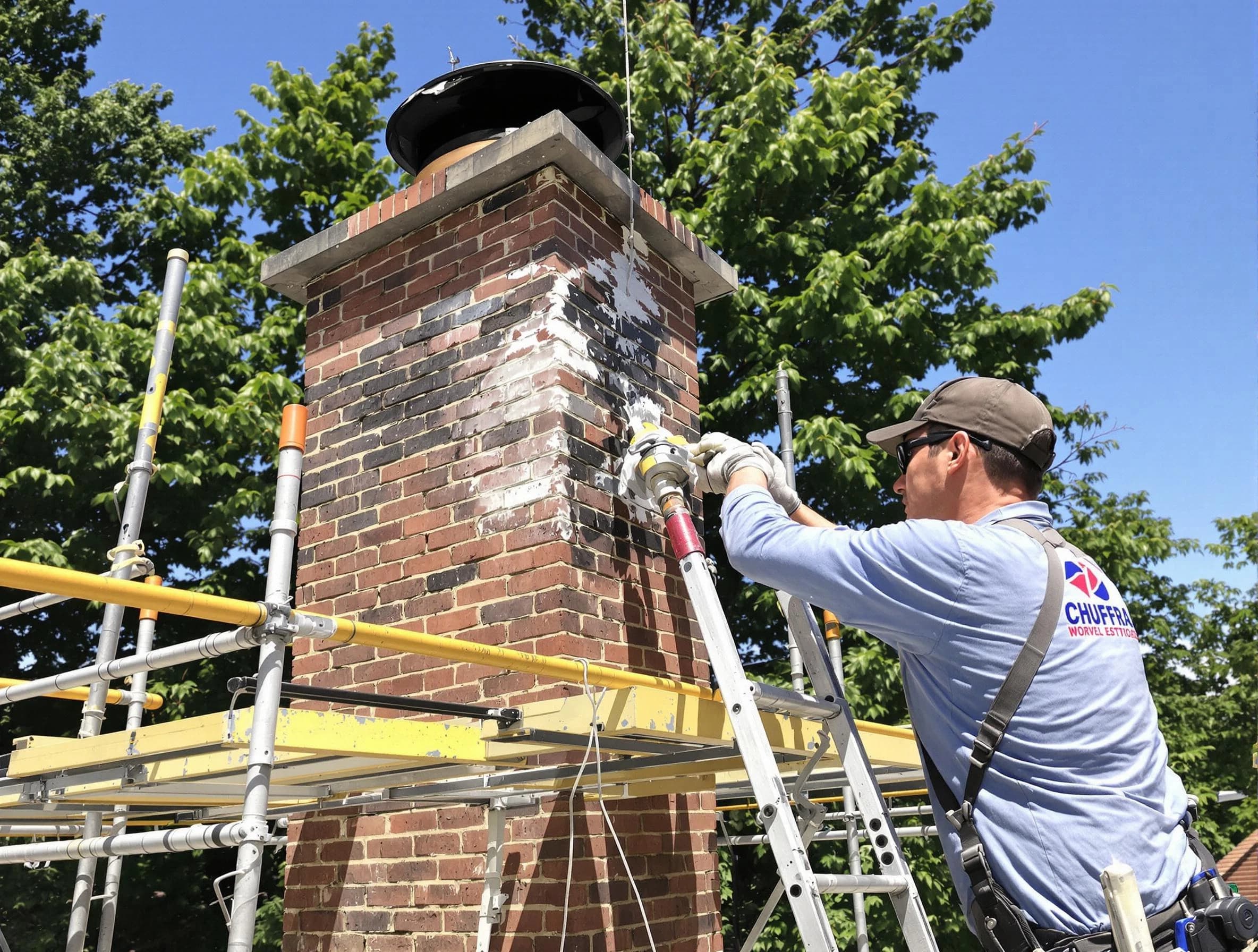Structural chimney repair by Westford Chimney Sweep in Westford, MA