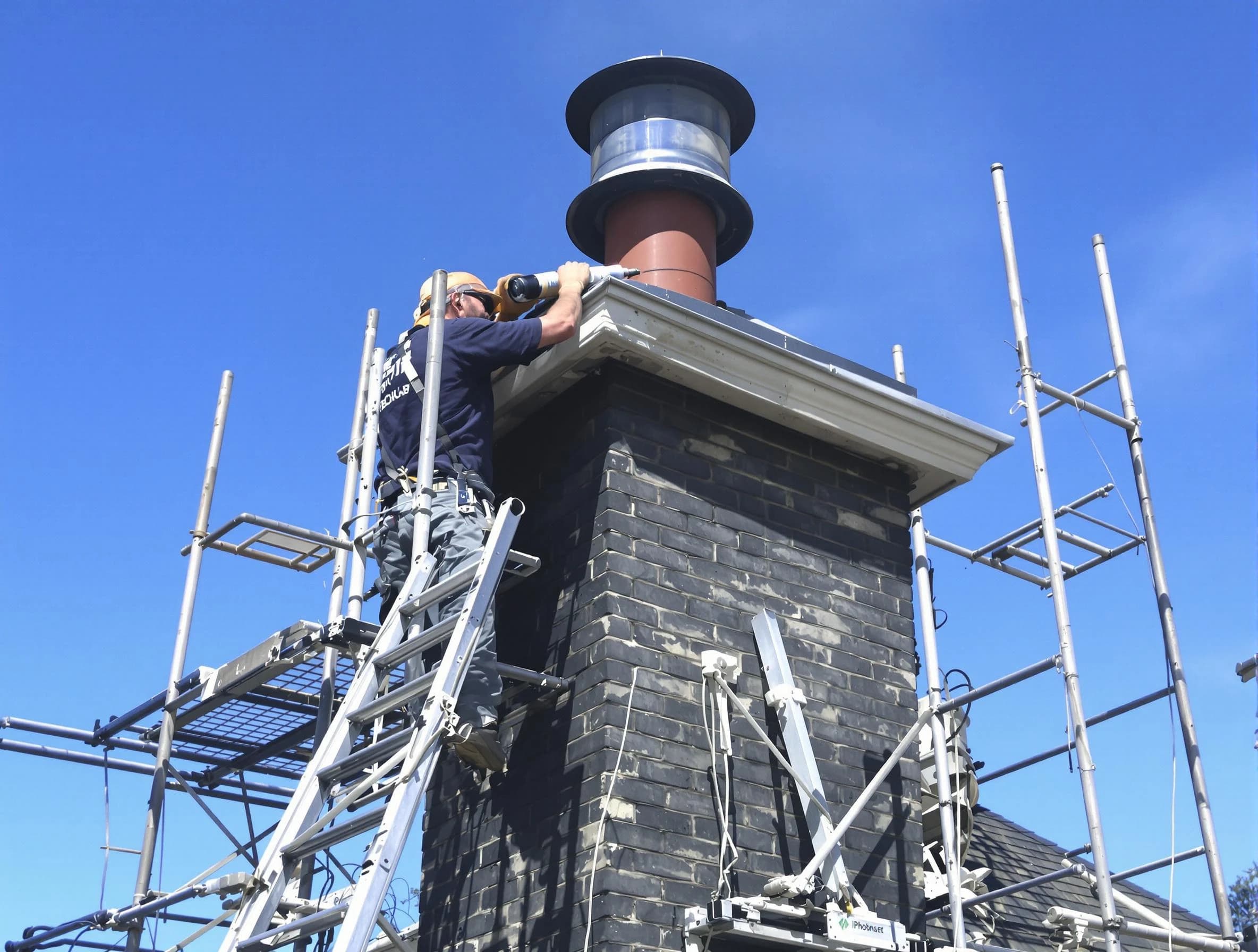 Sturdy chimney crown finished by Westford Chimney Sweep in Westford, MA