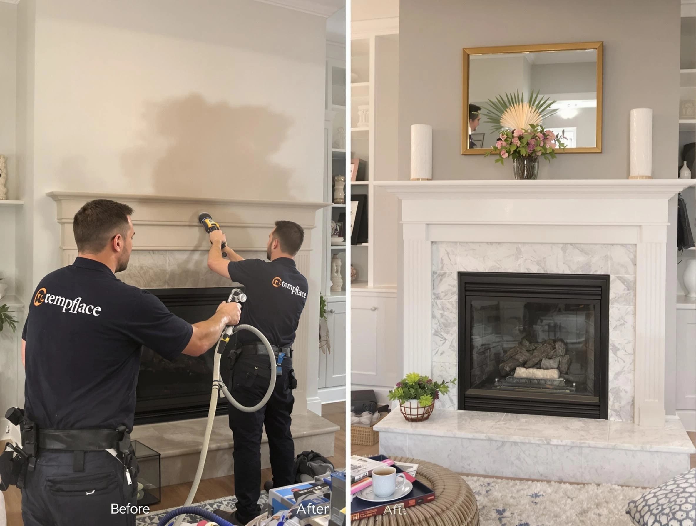Professional soot removal by Westford Chimney Sweep team in Westford, MA