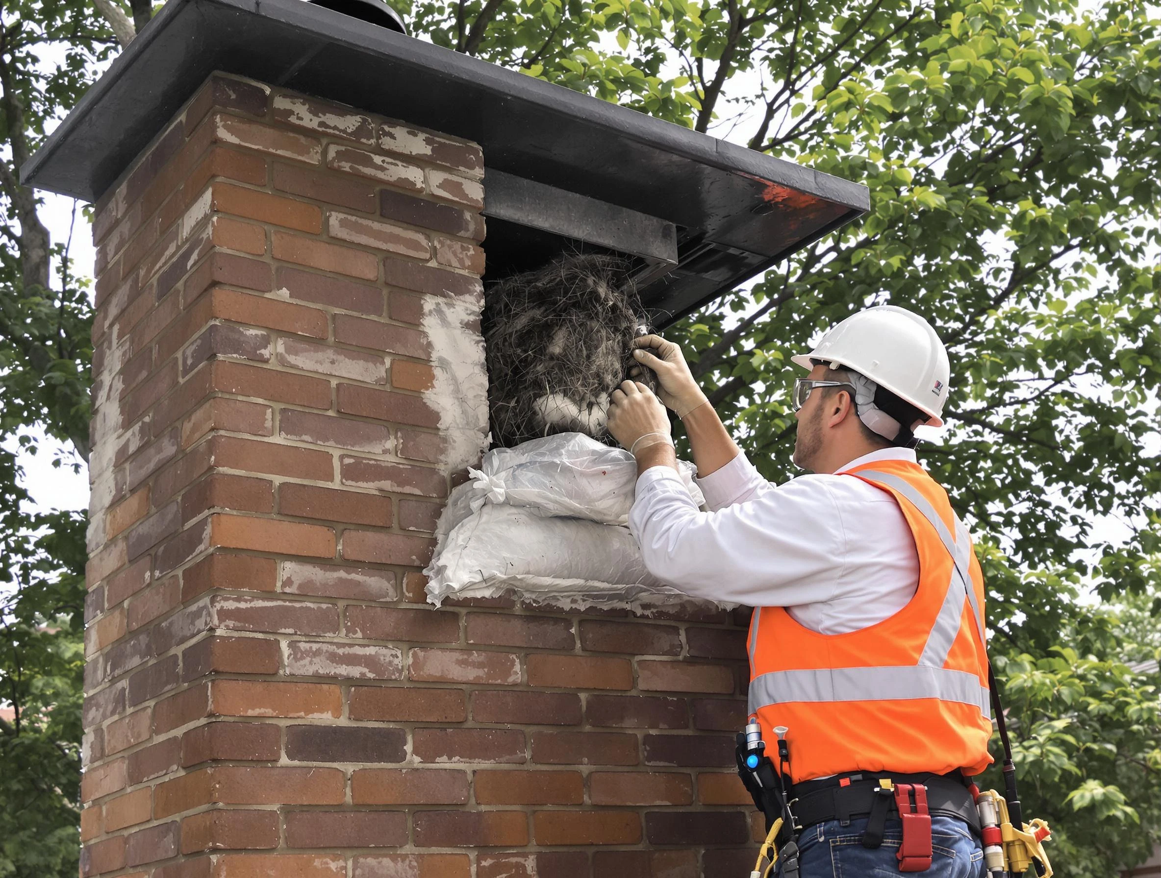 Humane removal of debris and animals by Westford Chimney Sweep in Westford, MA