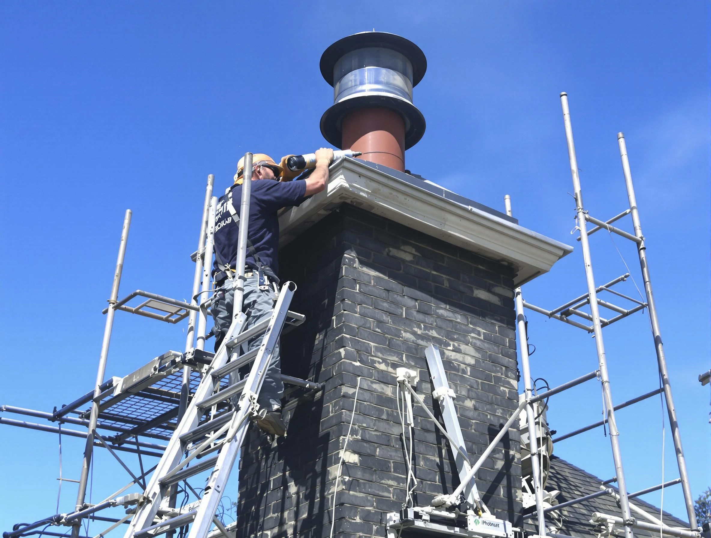 Sturdy chimney crown finished by Westford Chimney Sweep in Westford, MA