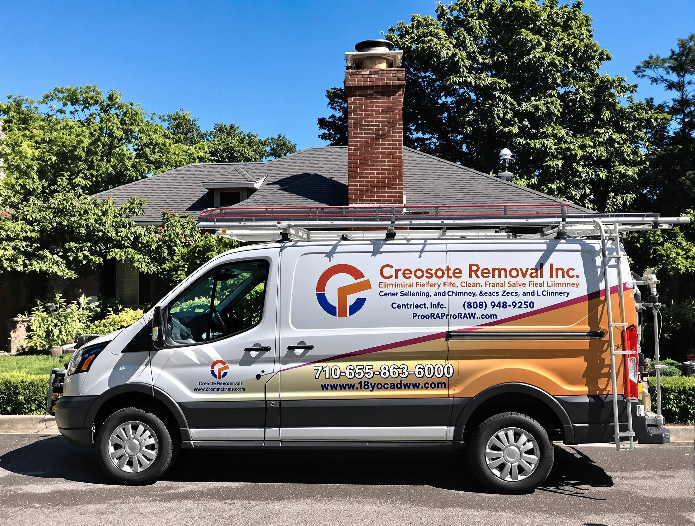 Westford Chimney Sweep technician removing creosote safely in Westford, MA